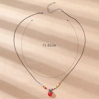Süss Kirsche Harz Perlen Halskette Mit Anhänger 1 Stück main image 2