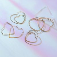 Fashion Jewelry Wild Temperament Outline Geometric Earrings Business Hollow  Exaggerated Earrings Set sku image 2