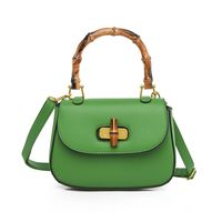 Women's Small Pu Leather Solid Color Streetwear Buckle Crossbody Bag main image 2