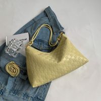 Fashion Plaid Solid Color Square Zipper Tote Bag sku image 3