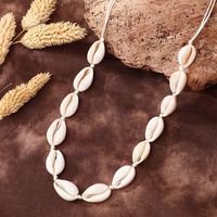 Vacation Solid Color Shell Women's Necklace main image 4