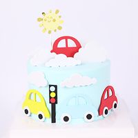 Children's Day Birthday Sun Car Plastic Party Cake Decorating Supplies main image 1