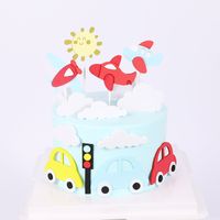 Children's Day Birthday Sun Car Plastic Party Cake Decorating Supplies main image 5