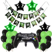 Birthday Letter Star Game Console Aluminum Film Party Flag Balloon main image 1