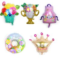 Mother's Day Donuts Crown Aluminum Film Party Balloon main image 1