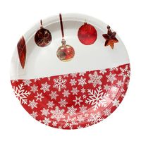 Simple Style Snowflake Paper Plate 1 Piece main image 5