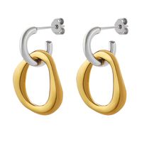 Fashion Geometric Titanium Steel Earrings Plating Stainless Steel Earrings main image 1