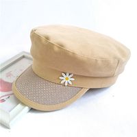 جديد الصيف الكورية البرية الشتاء بطة اللسان قبعة قبعة مثمنة قبعة للنساء sku image 1