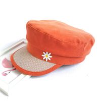 Nuevo Verano Coreano Salvaje Invierno Pato Lengua Sombrero Boina Sombrero Octogonal Para Mujer sku image 3