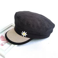 جديد الصيف الكورية البرية الشتاء بطة اللسان قبعة قبعة مثمنة قبعة للنساء sku image 2