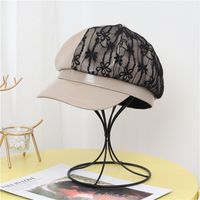جديد الصيف الكورية البرية الشتاء بطة اللسان قبعة قبعة مثمنة قبعة للنساء sku image 4