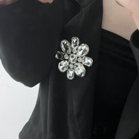 Mode Géométrique Fleur Alliage Incruster Strass Broches Collier main image 4