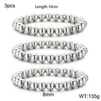 Simple Style Geometric Titanium Steel Bracelets In Bulk sku image 34