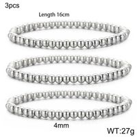 Simple Style Geometric Titanium Steel Bracelets In Bulk sku image 33