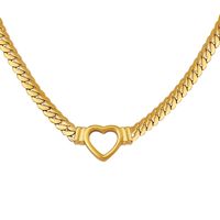 Elegant Heart Shape Titanium Steel Necklace Metal Stainless Steel Necklaces main image 5