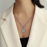 Mode Géométrique Acier Au Titane Collier Placage Acier Inoxydable Colliers sku image 2