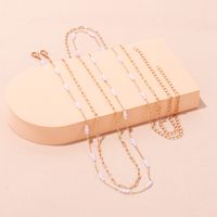 Sexy Geometric Metal Plating Artificial Pearls Waist Chain main image 4