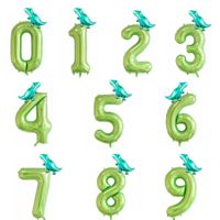 Date D'anniversaire Dinosaure Numéro Film D'aluminium Fête Ballon sku image 6
