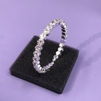 Simple Style Round Alloy Plating Inlay Artificial Crystal Women's Bracelets Earrings Necklace main image 3
