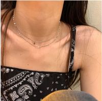 Fashion Geometric Titanium Steel Necklace Plating Stainless Steel Necklaces sku image 1