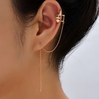 Fashion Flower Butterfly Copper Inlay Zircon Ear Line 1 Pair main image 9