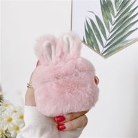 Plush Cartoon Cute Creative Rabbit Ears Airpods1/2/pro3 Generation Wireless Bluetooth Earbuds Case Protective Case main image 4