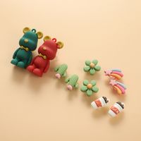 Diy Shoe Buckle Decorations Cartoon Violent Bear Three-dimensional Shoe Ornament Accessories Decorative Buckle sku image 1