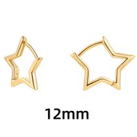 1 Pair Simple Style Heart Shape Plating Copper Earrings sku image 10