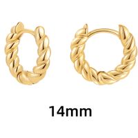 1 Pair Simple Style Heart Shape Plating Copper Earrings sku image 1