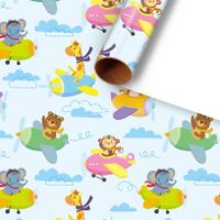 Children's Day Birthday Cartoon Coated Paper Party Gift Wrapping Supplies sku image 6