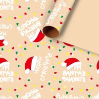 Weihnachten Pinguin Weihnachtsmann Brief Papier Gruppe Zubehör Für Geschenkverpackungen sku image 1