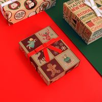 Weihnachten Pinguin Geschenkbox Schneemann Kraftpapier Gruppe Zubehör Für Geschenkverpackungen main image 2