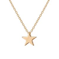 Simple Style Star Alloy Plating Necklace 1 Piece sku image 1