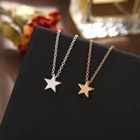 Style Simple Star Alliage Placage Collier 1 Pièce main image 4