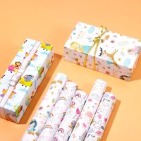 Children's Day Birthday Cartoon Coated Paper Party Gift Wrapping Supplies main image 2