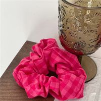 Einfacher Stil Plaid Tuch Blume Haargummi 1 Stück main image 10