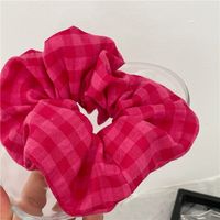 Einfacher Stil Plaid Tuch Blume Haargummi 1 Stück main image 8