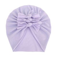 Children Unisex Fashion Solid Color Bow Knot Baby Hat main image 7