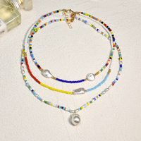 Ethnischer Stil Geometrisch Perlen Glas Inlay Künstliche Perle Halskette main image 10