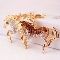 Fashion Zodiac Horse Diamond Keychain sku image 1