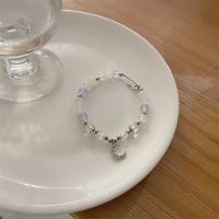 Fashion Moon Beaded Inlay Artificial Gemstones Bracelets 1 Piece sku image 2