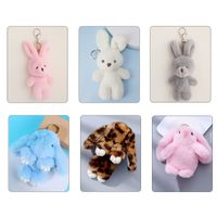 Cute Rabbit Alloy Plush Handmade Bag Pendant Keychain 1 Piece main image 1