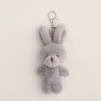 Cute Rabbit Alloy Plush Handmade Bag Pendant Keychain 1 Piece sku image 2