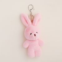 Cute Rabbit Alloy Plush Handmade Bag Pendant Keychain 1 Piece sku image 3