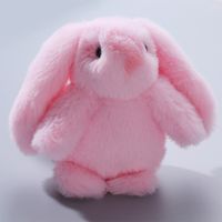 Cute Rabbit Alloy Plush Handmade Bag Pendant Keychain 1 Piece sku image 5