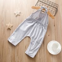 Casual Solid Color Cotton Backless Baby Clothes main image 4
