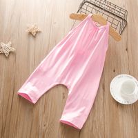 Casual Solid Color Cotton Backless Baby Clothes main image 5