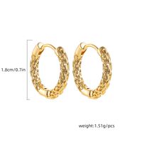 Basic Round Square Oval Alloy Plating Rhinestones Earrings 1 Pair main image 9