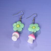 Cute Flower Mushroom Plastic Ear Hook 1 Pair main image 5