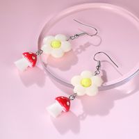 Cute Flower Mushroom Plastic Ear Hook 1 Pair main image 3